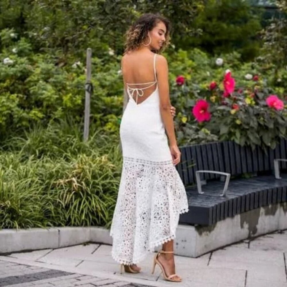 New Beautufull Lace Maxi Dress Size M